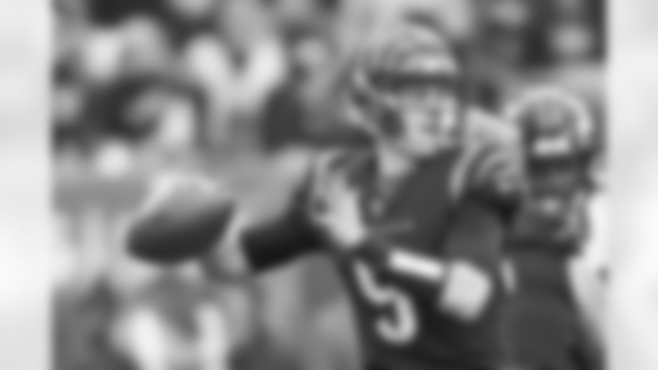 QB Joe Burrow throws the ball during the second quarter of Week 18 against the Baltimore Ravens at Paycor Stadium in Cincinnati, Ohio on Sunday, January 8 2023.