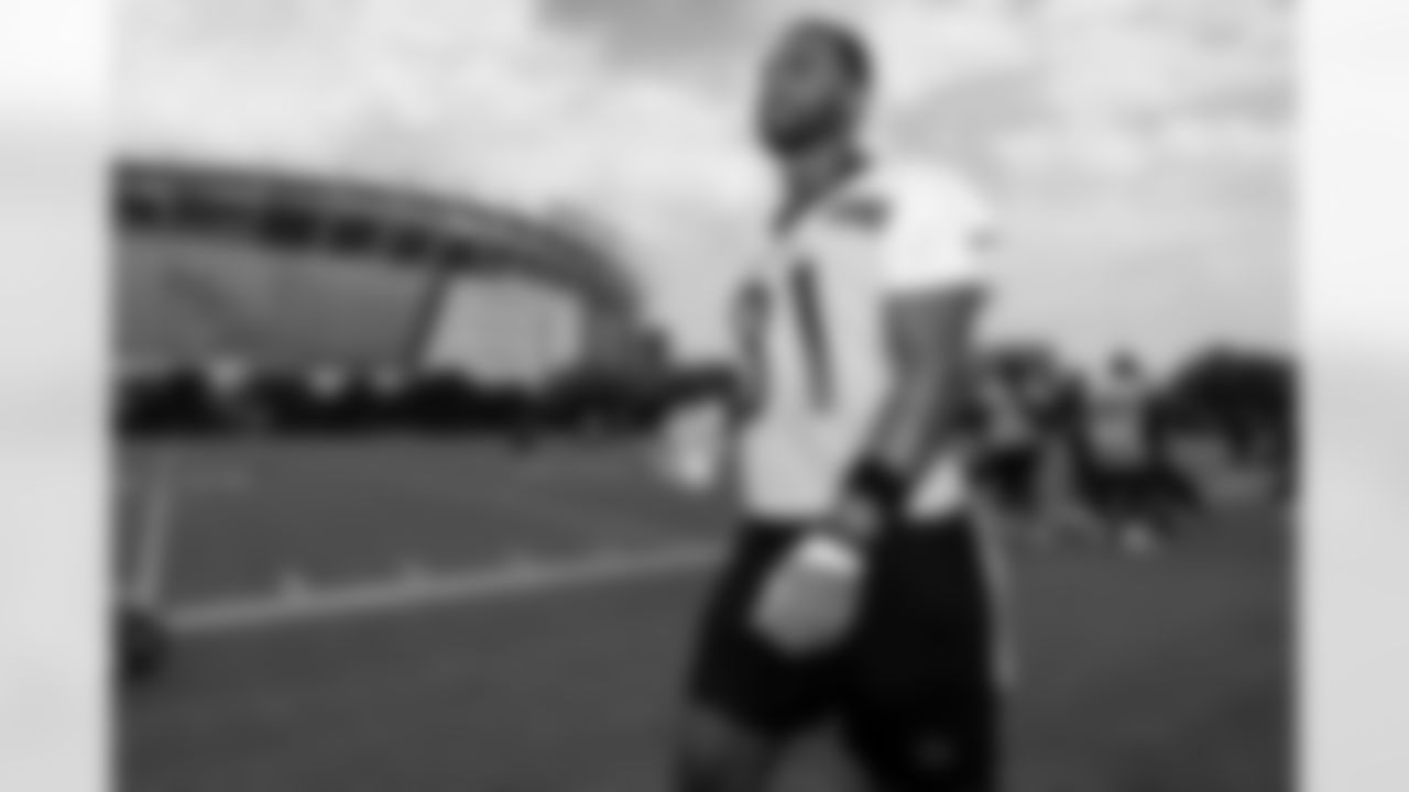 TE Irv Smith Jr. walks during the first day of Bengals Training Camp 2023 at Kettering Health Practice Fields on Wednesday, July 26 2023 in Cincinnati, Ohio.