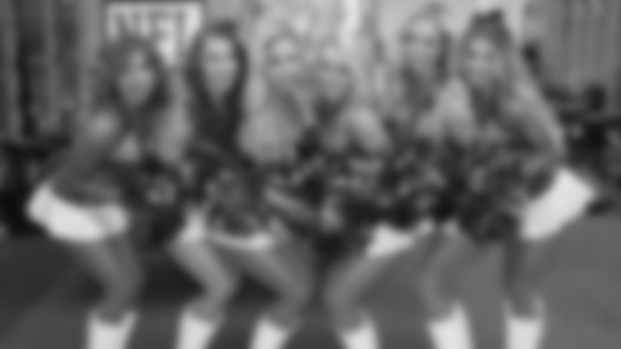 The Ben-Gals Cheerleaders get ready to perform during week three of the preseason at Paul Brown Stadium.