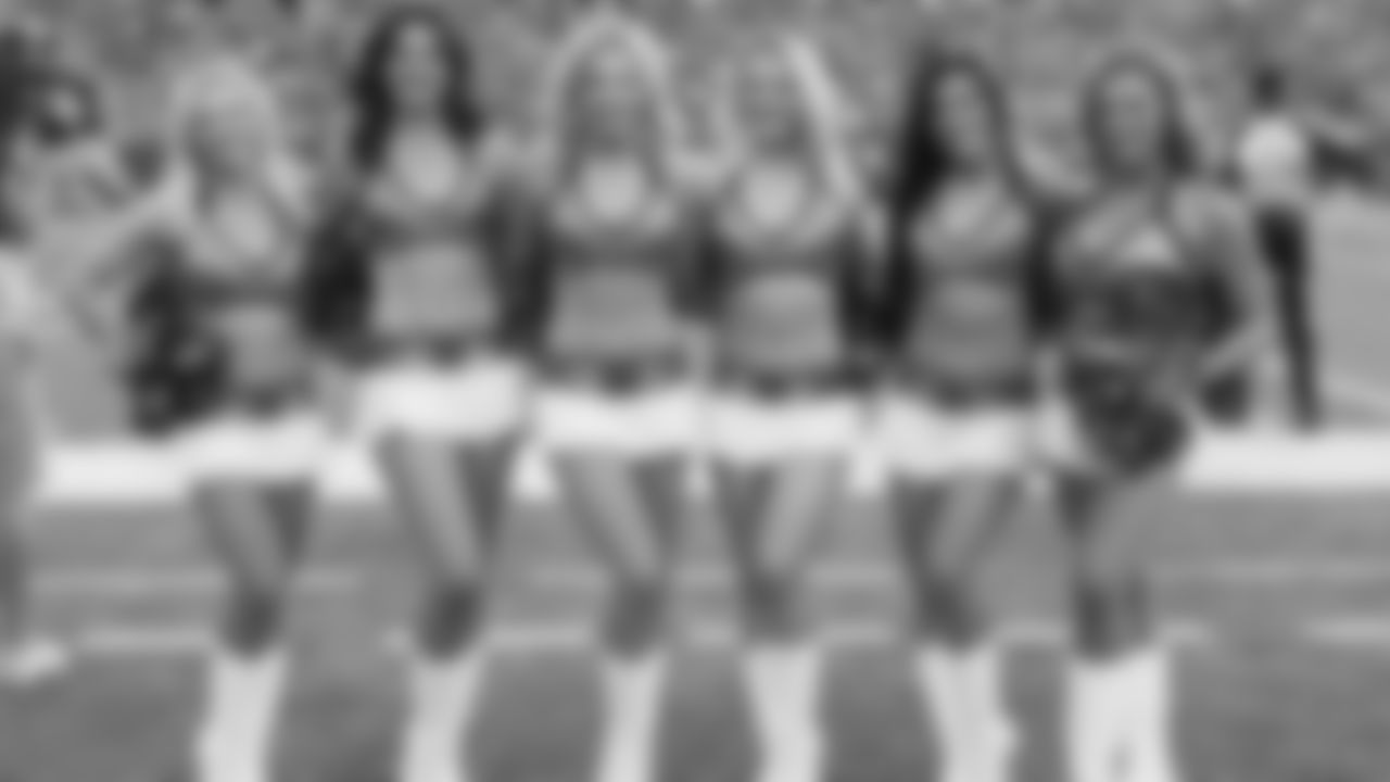 Ben-Gals cheerleaders perform at Paul Brown Stadium during the 2019 preseason game against the Indianapolis Colts.