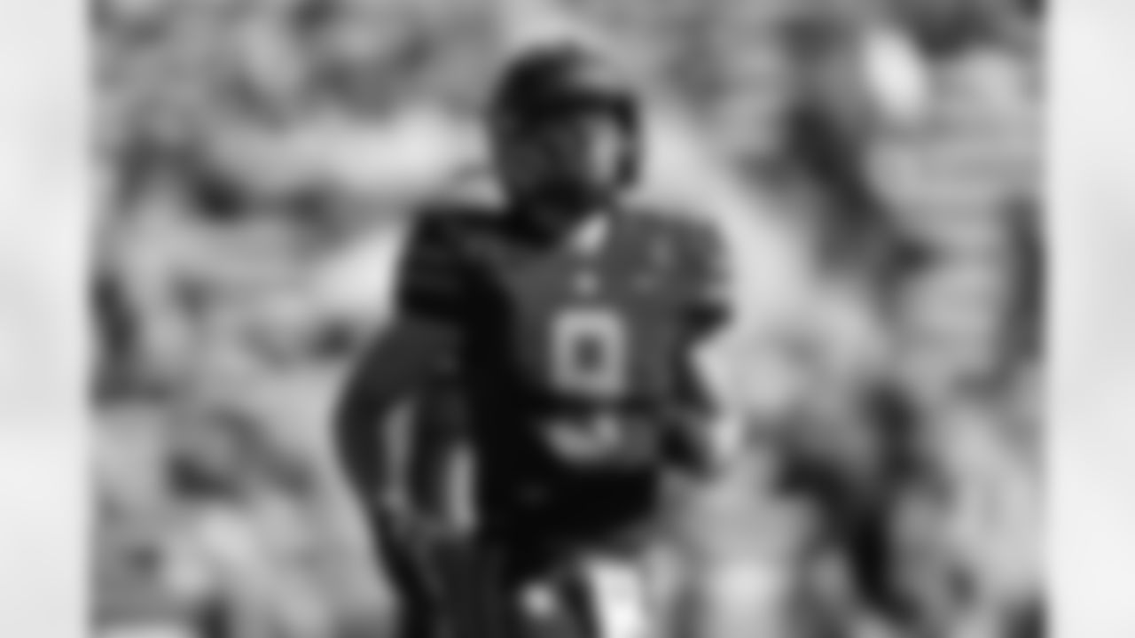 WR Andrei Iosivas runs on the field during a Cornell-Princeton game.