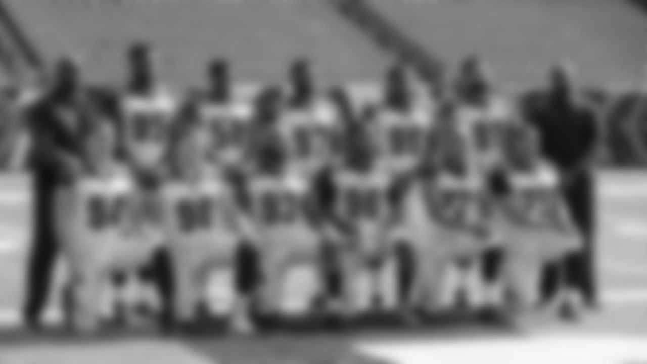 Defensive line and coaches