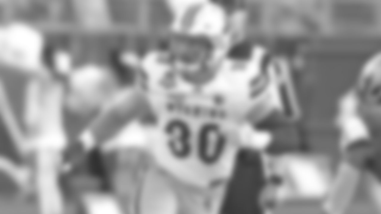 Wyoming linebacker Logan Wilson (30) in the first half during the Arizona Bowl college football game against Georgia State, Tuesday, Dec. 31, 2019, in Tucson, AZ. (AP Photo/Rick Scuteri)