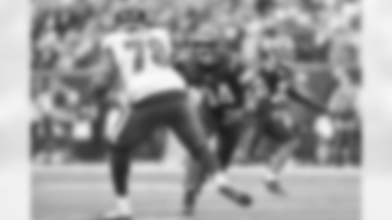 DE Sam Hubbard during the second quarter of Week 18 against the Baltimore Ravens at Paycor Stadium in Cincinnati, Ohio on Sunday, January 8 2023.