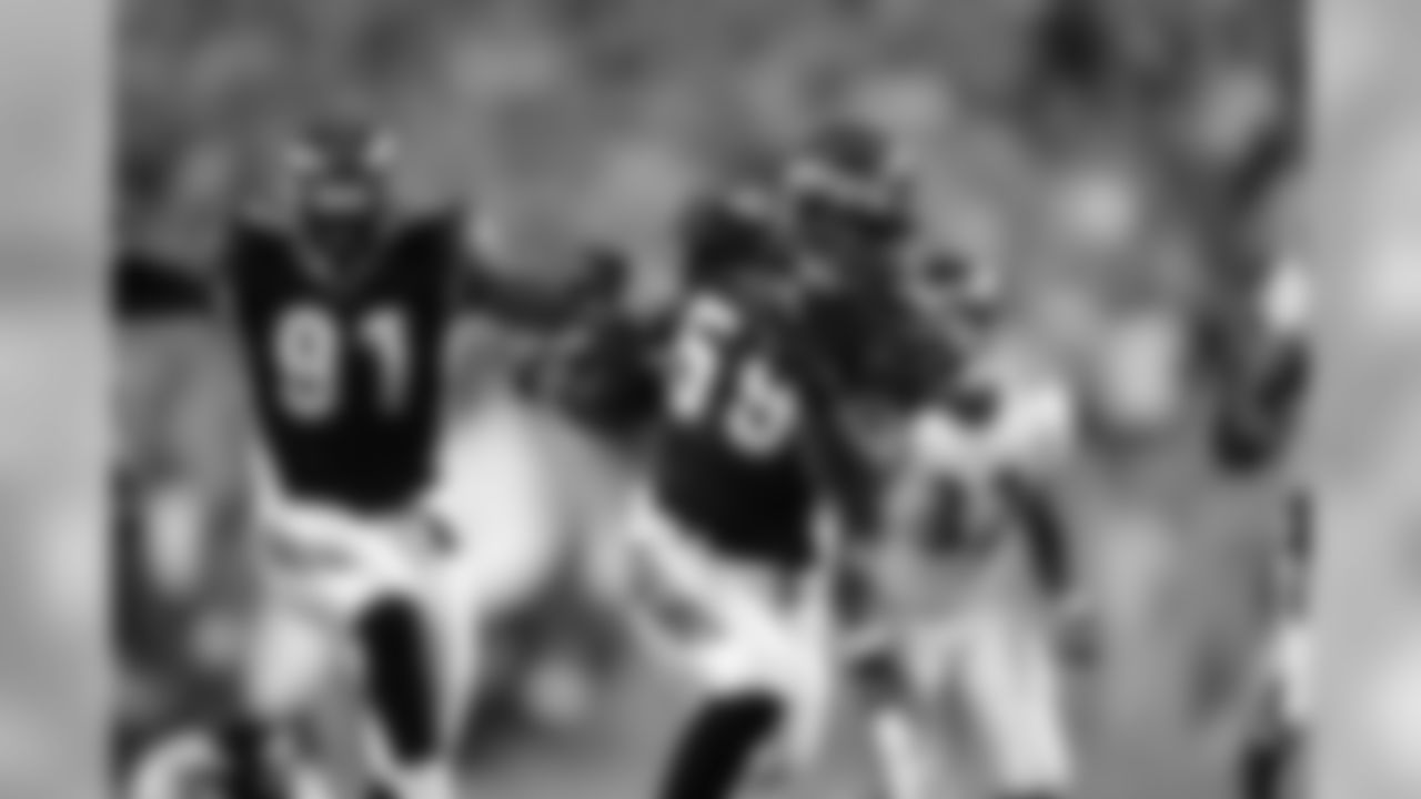 Landon Johnson returns a fumble in a 2007 game against Baltimore.