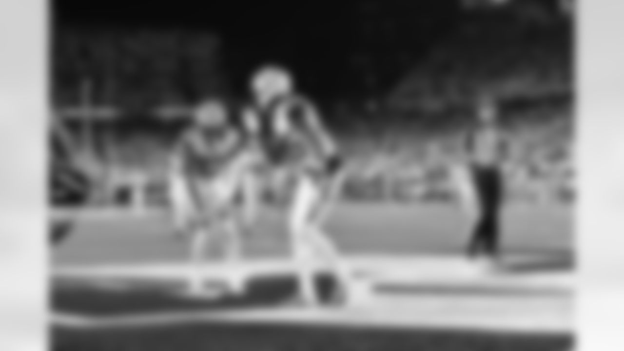 WR Tee Higgins celebrates with WR Tyler Boyd during the Bengals-Dolphins Week 4 game at Paycor Stadium on Thursday, September 29 2022.