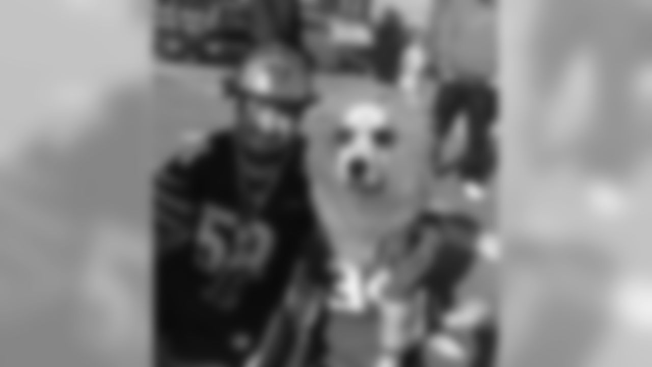 Me and the coolest dog in Detroit. Who Dey!