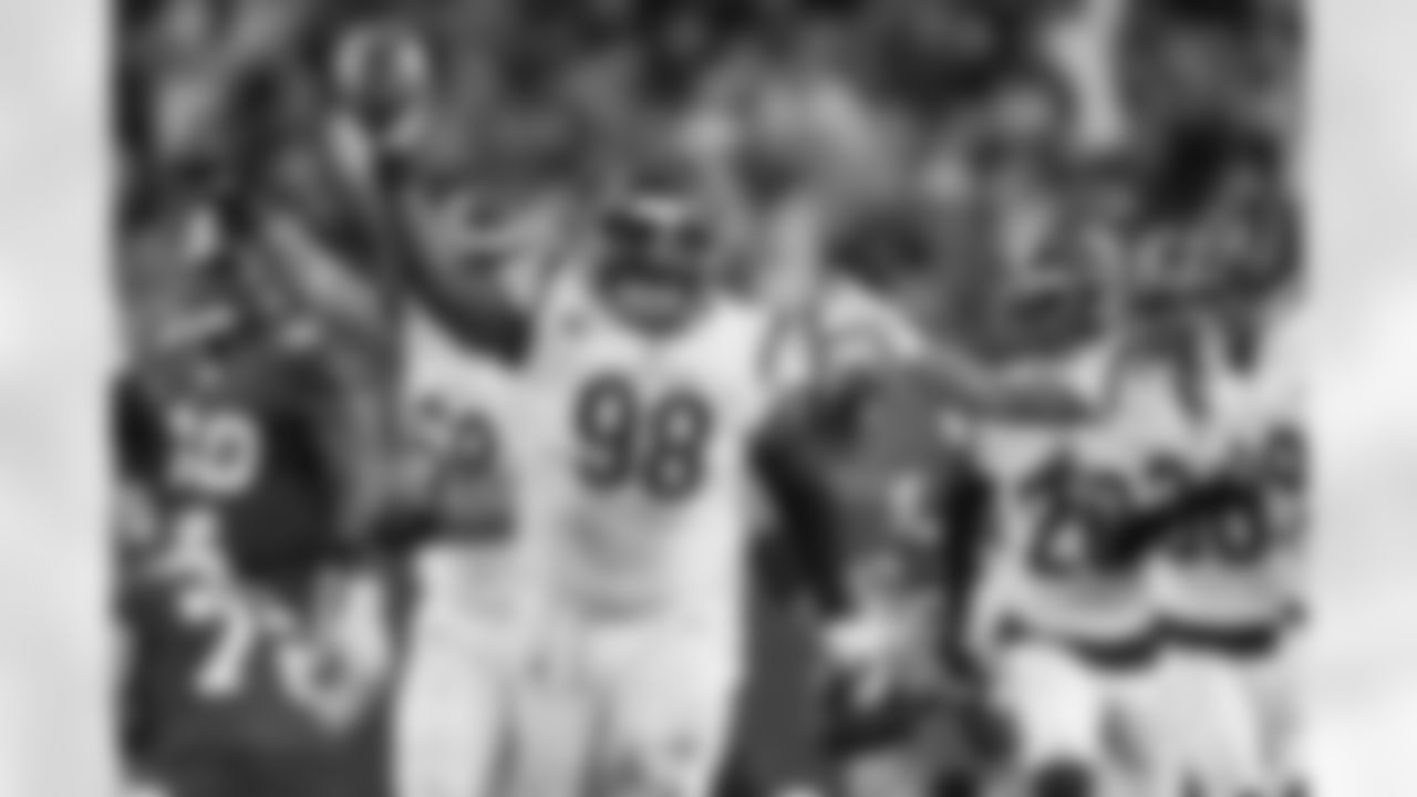 DT DJ Reader celebrates a turnover during the Bengals-Buccaneers game in Week 15 at Raymond James Stadium in Tampa Bay, Florida on Sunday, December 18 2022.
