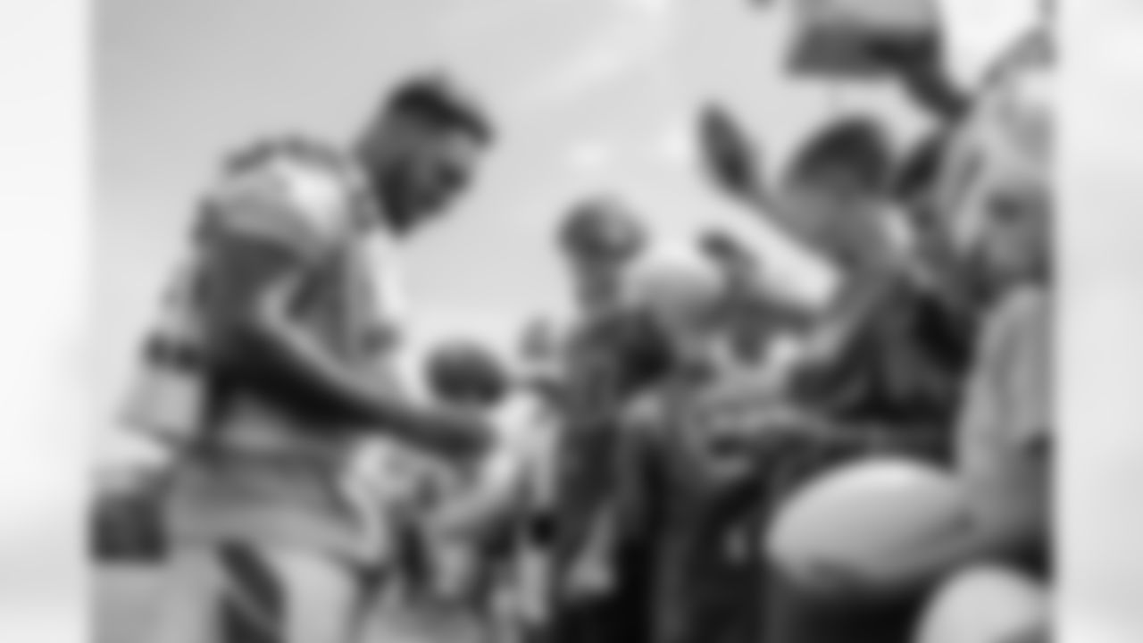 HB Trayveon Williams signs autographs during day three of Bengals Training Camp at the Kettering Health Practice Fields on Friday, July 28, 2023 in Cincinnati, Ohio.