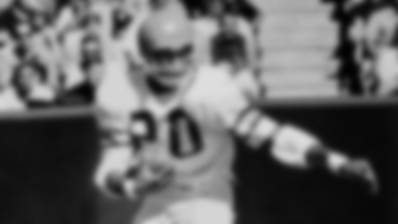 Bengals cornerback Lemar Parrish returns an interception in Week 8 against the Cleveland Browns during the 1976 season.