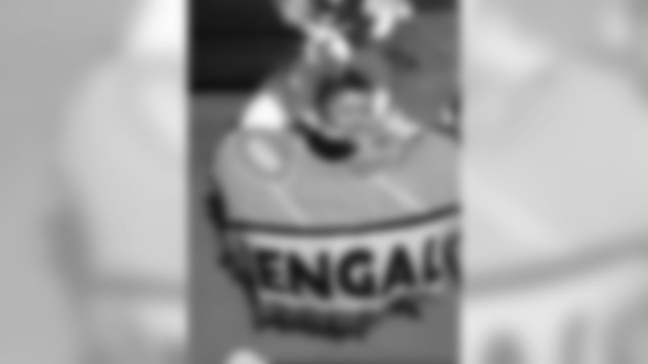 The beginnings of a lifelong Bengals fan. This is my best freind's first-born, Reid Foster. --Michael Espinoza