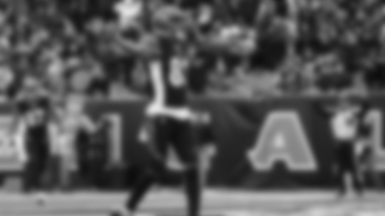 Cincinnati Bengals wide receiver Tyler Boyd (83) gestures after scoring a touchdown against the New York Jets.