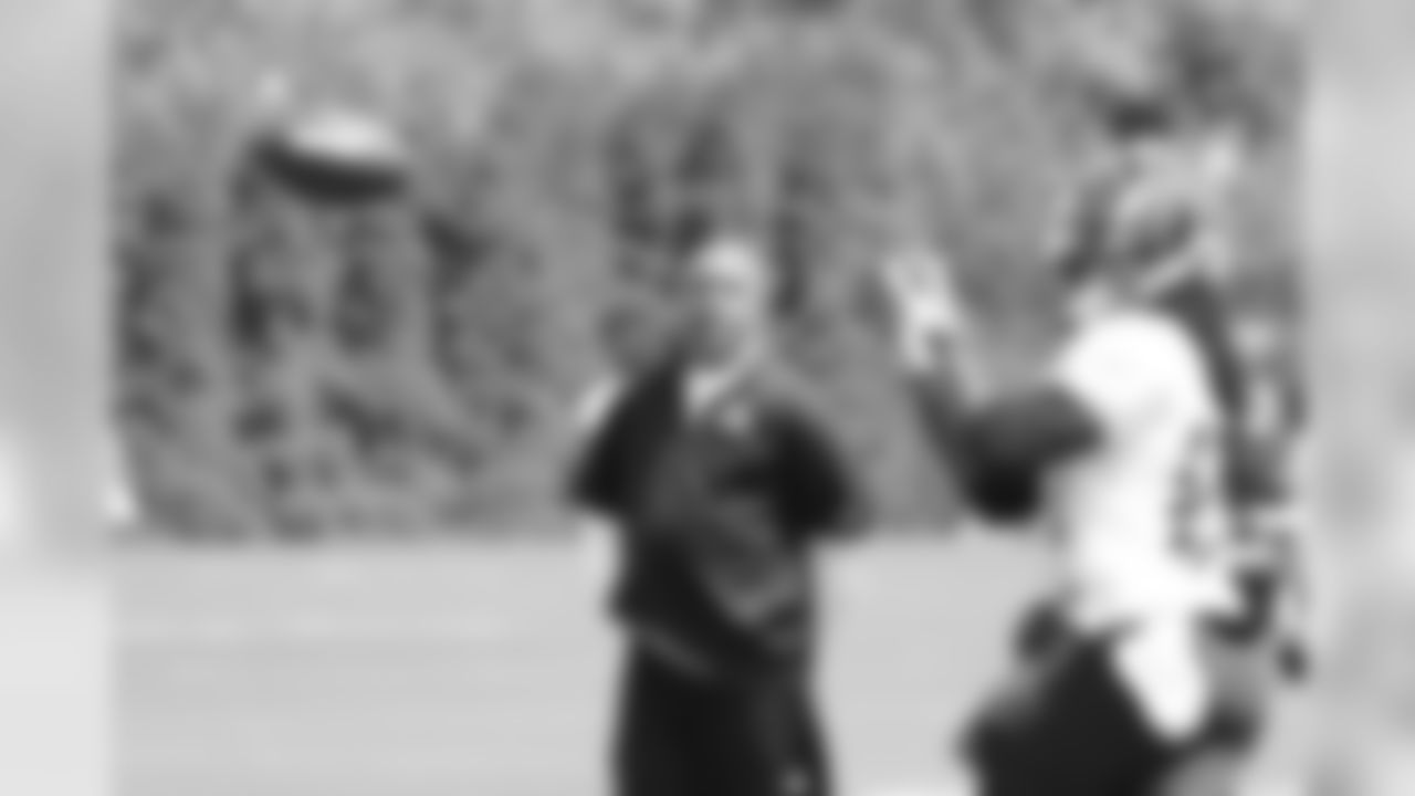 Hue Jackson at training camp in 2014.