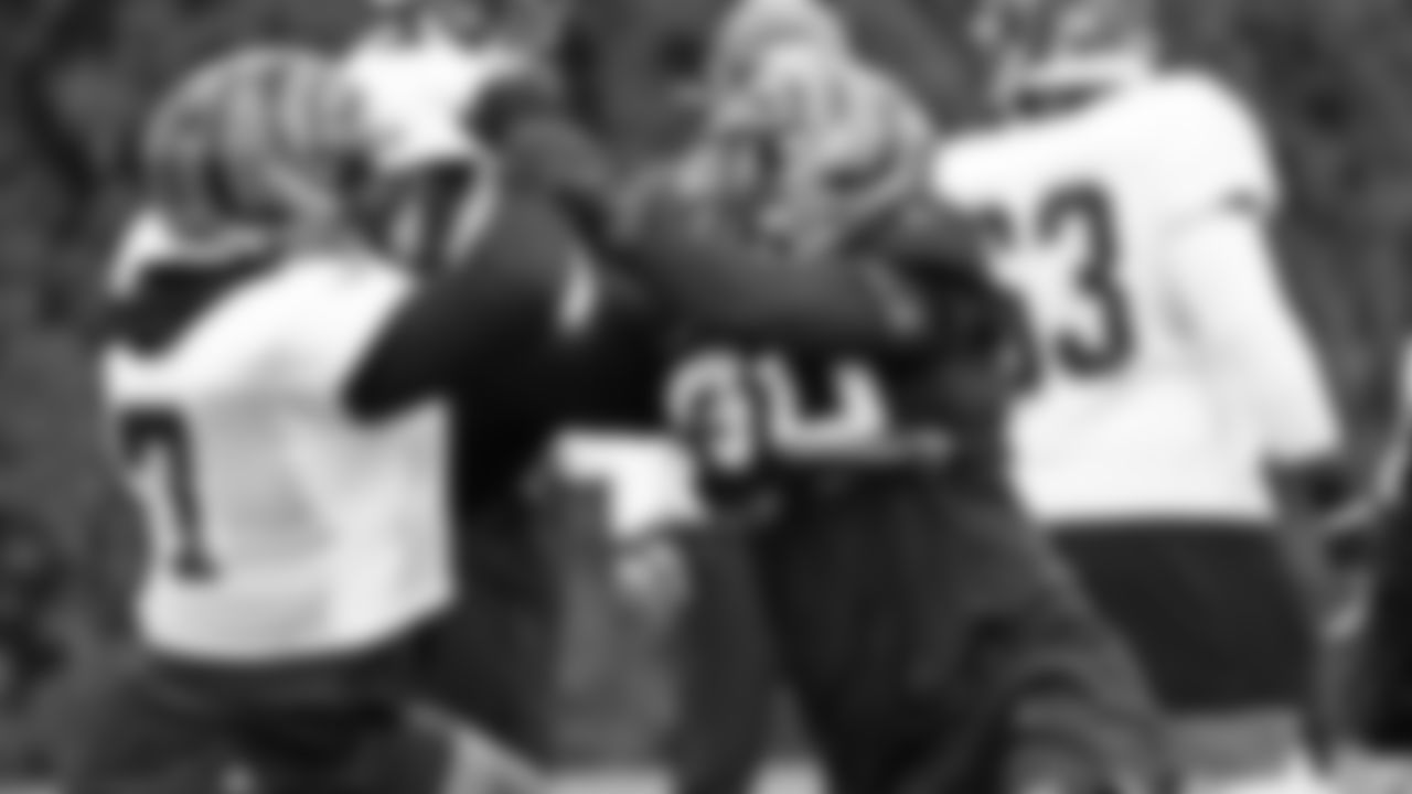 OT Hakeem Adeniji and DE Khalid Kareem