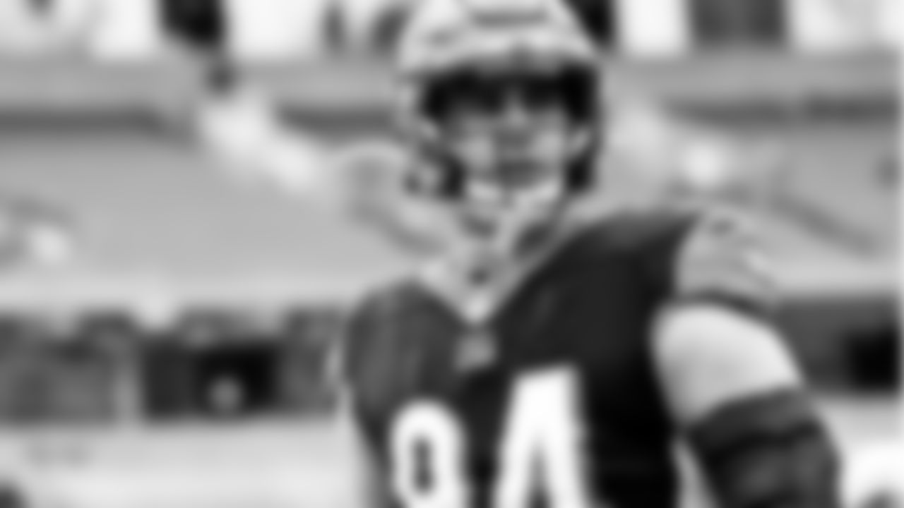 Bengals defensive end Sam Hubbard looks on pregame at Paul Brown Stadium prior to the Week 4 contest against the Jacksonville Jaguars.