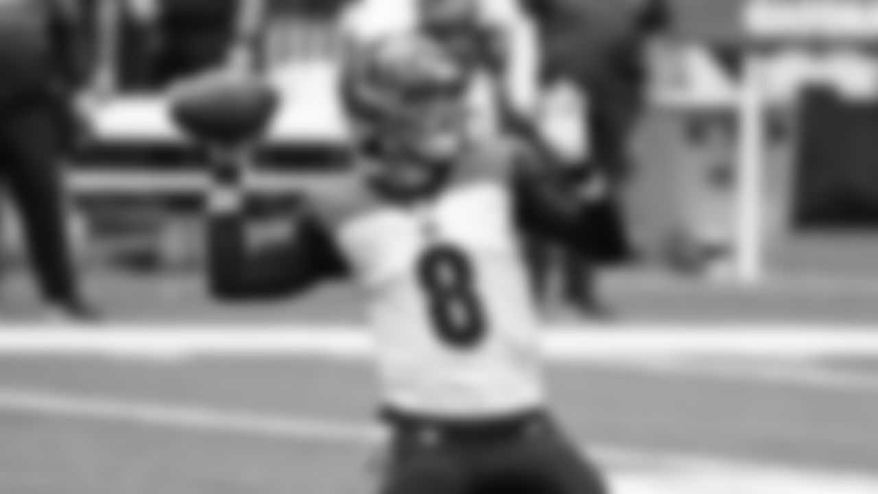 Quarterback Brandon Allen throws the ball in the first half against the Houston Texans in Week 16 of the 2020 NFL season.