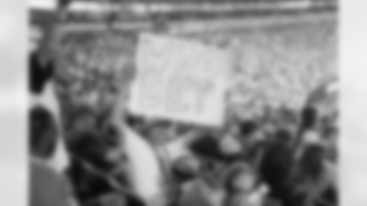 A fan holds up a "Who Dey" sign at Paycor Stadium during the Packers-Bengals preseason game on Friday, August 11, 2023.