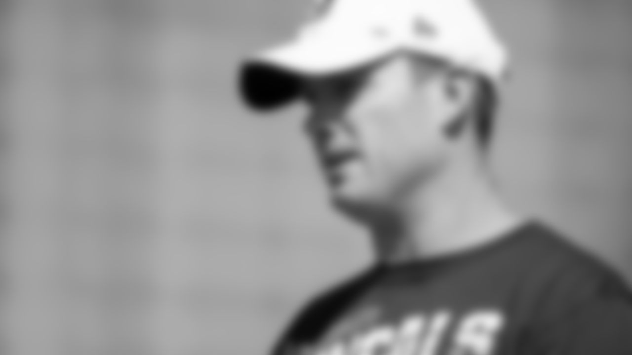 Head Coach Zac Taylor looks on at practice.