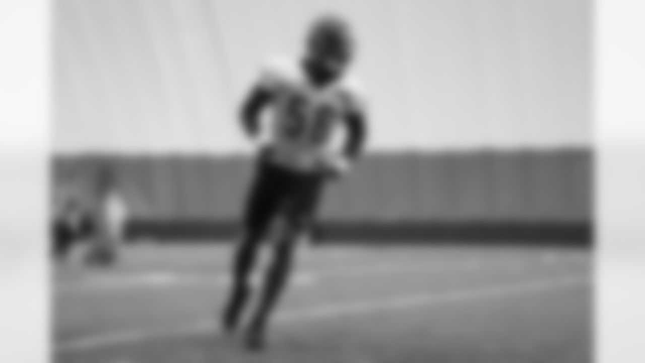 DE Joseph Ossai during practice on Friday, January 6 2023 at the IEL Practice Facility in Cincinnati, Ohio.