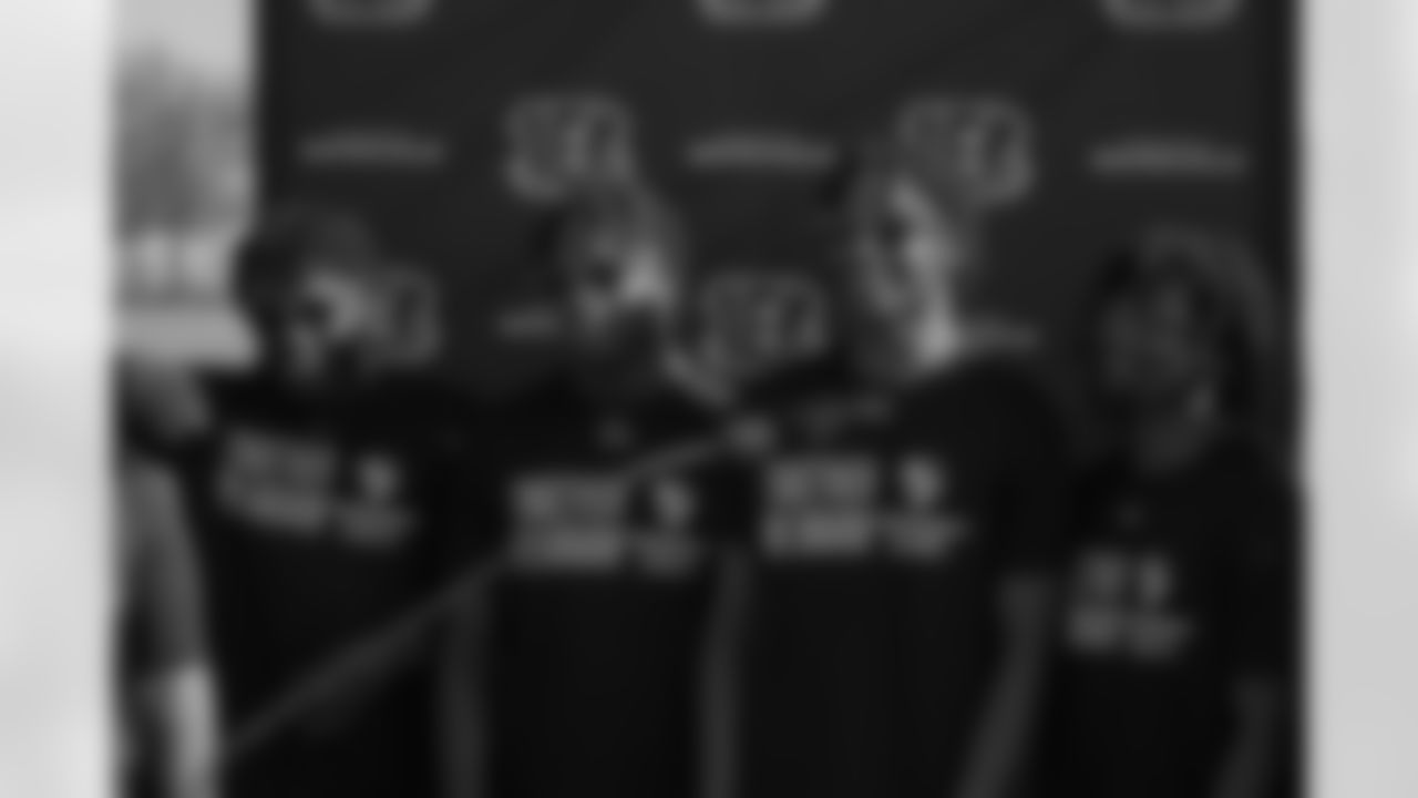 Local high school football players during a press conference announcing Replacement Park in Louisville's Russell Neighborhood on Wednesday, March 1 2023.