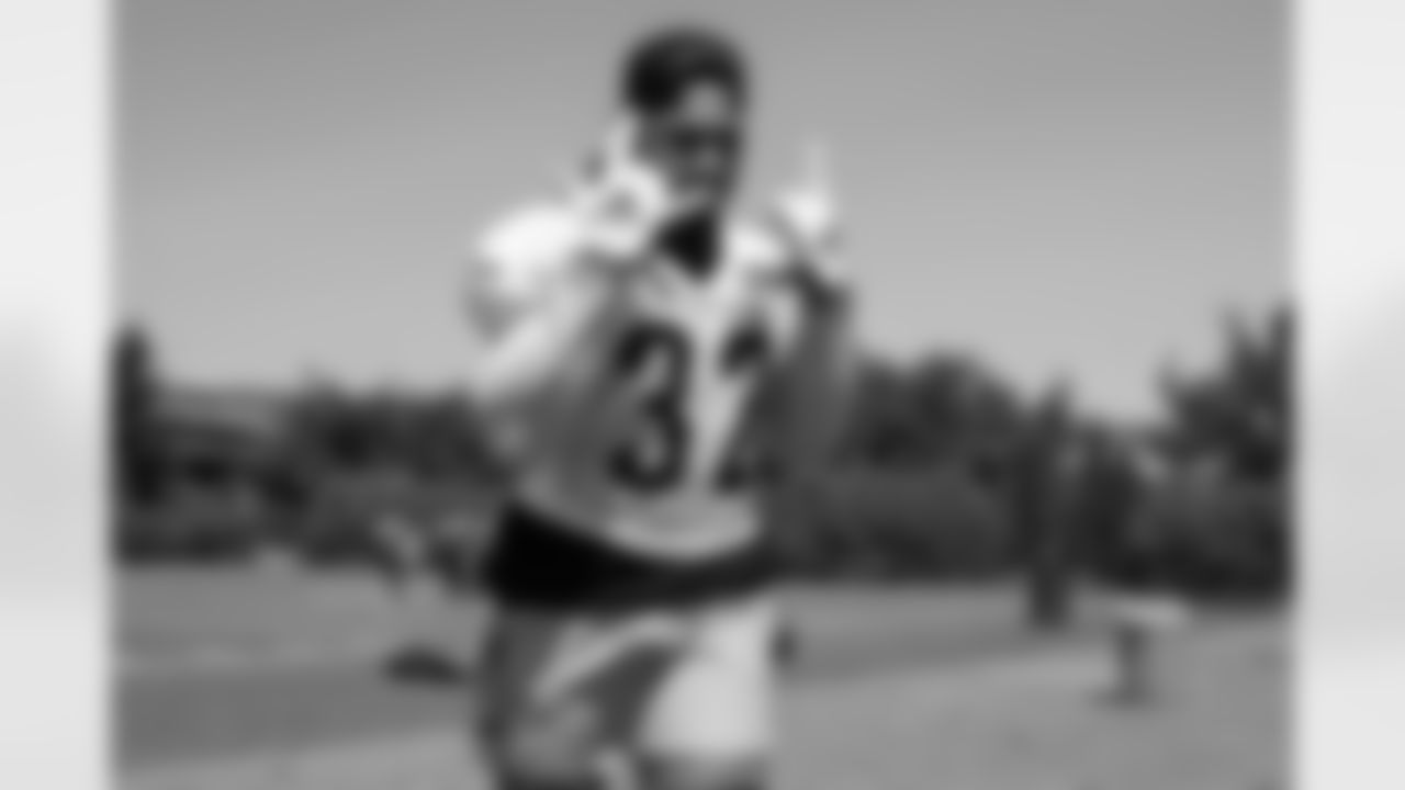 HB Trayveon Williams poses for the camera before Phase 2 training at Kettering Practice Fields on Wednesday, May 17 2023 in Cincinnati, Ohio