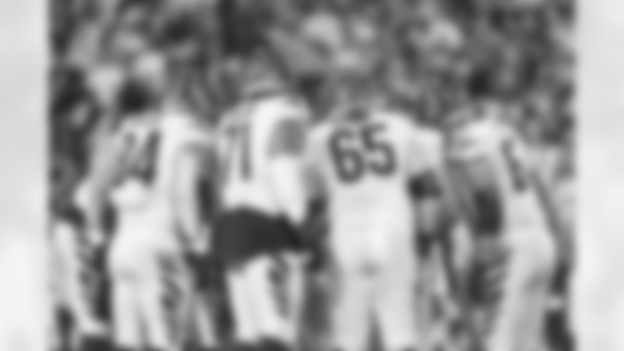 Bengals offense huddles during the first quarter of the Bengals-Buccaneers game in Week 15 at Raymond James Stadium in Tampa Bay, Florida on Sunday, December 18 2022.