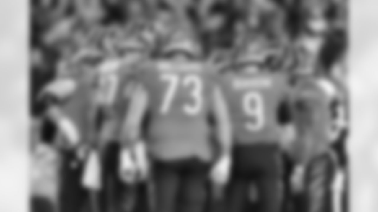 The Bengals offense huddles during the second quarter of the Chiefs-Bengals game in Week 13 of the 2022 season at Paycor Stadium in Cincinnati, Ohio.