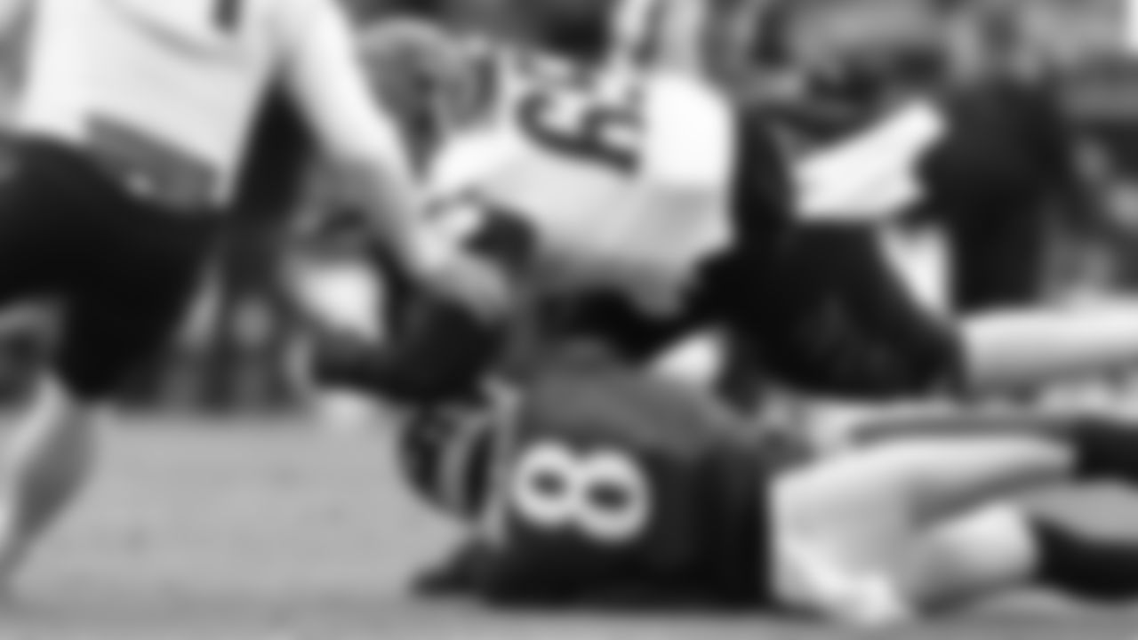 Larry Ogunjobi sacks Ravens quarterback Lamar Jackson in the first quarter.