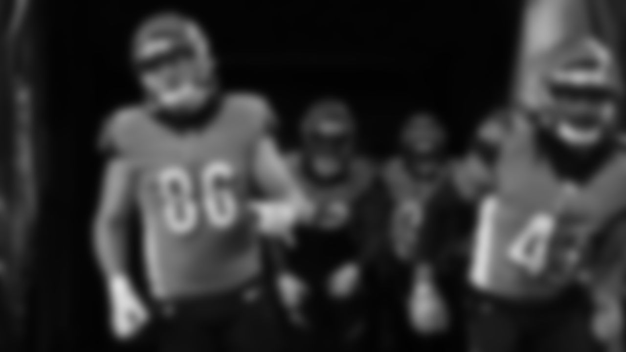 The Bengals run out of the tunnel prior to the Week 15 matchup against the Pittsburgh Steelers.