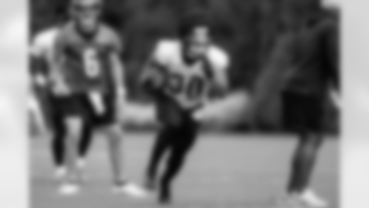 HB Chase Brown runs the ball during practice at the Kettering Health Practice Fields on Monday, September 4, 2023.