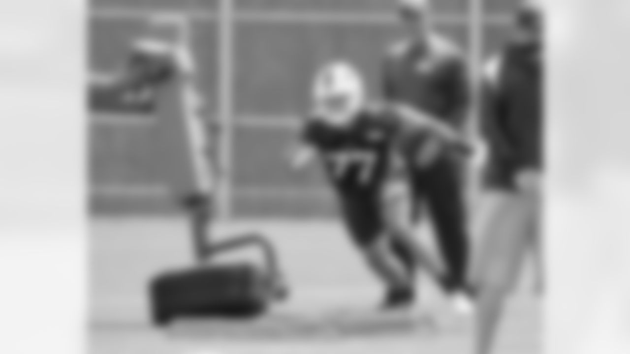 Malcolm Lee (77) at Buffalo Bills Rookie Camp, May 12, 2023 at One Bills Drive.