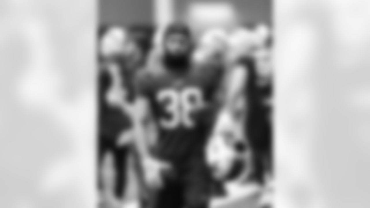 Nick McCloud (38). Buffalo Bills Divisional Playoff Week practice, January 19, 2022. Photo by Bill Wippert
