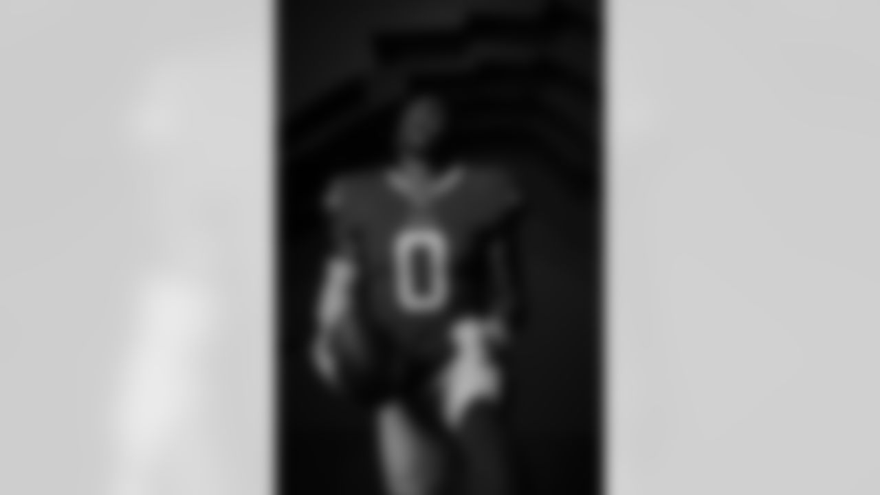 Nyheim Hines (0) at Buffalo Bills Media Day, June 12, 2023 in Orchard Park, NY.