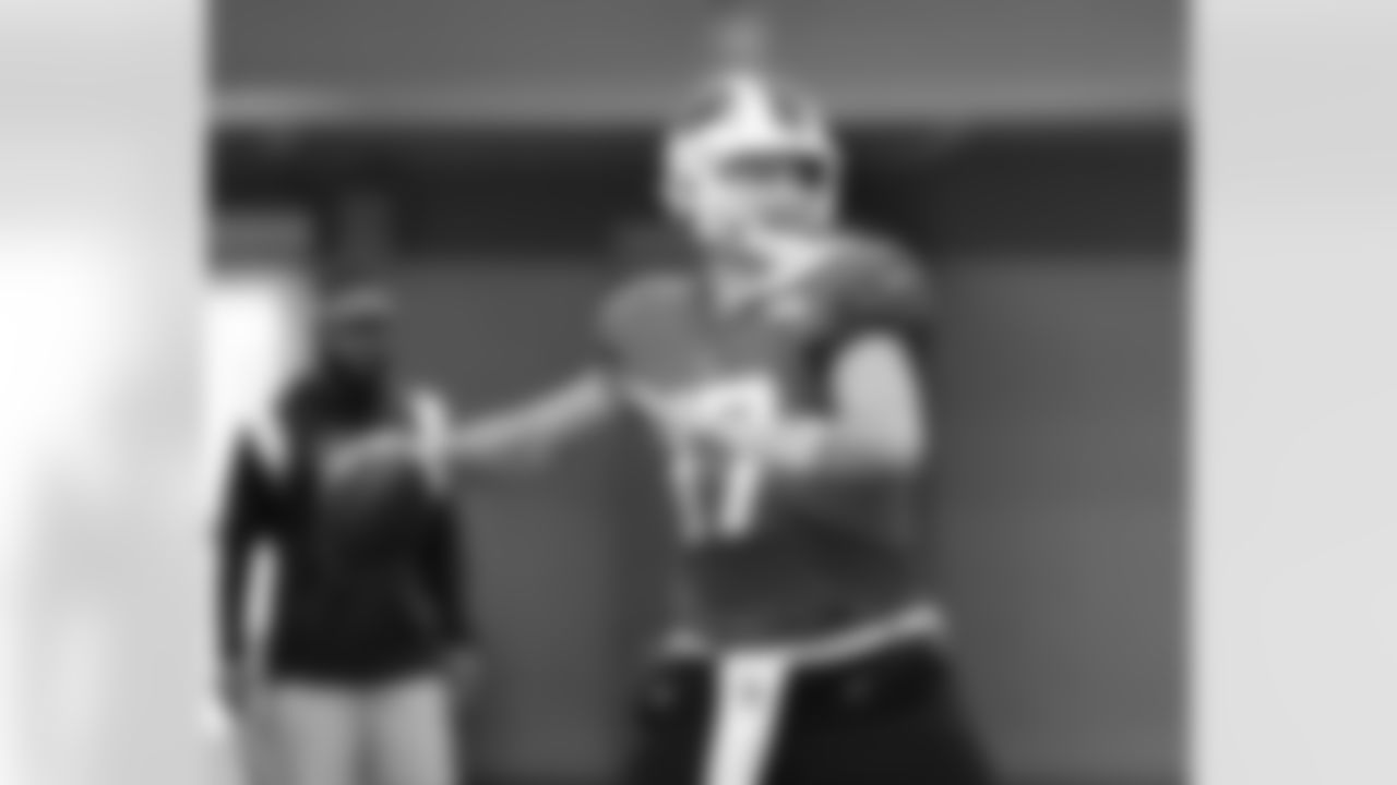 Josh Allen (17). Buffalo Bills Week 8 practice, October 26, 2022 at One Bills Drive.