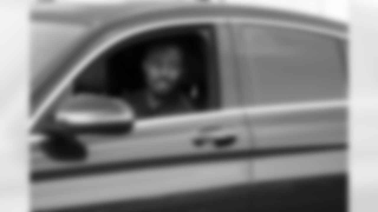 Isaiah McKenzie drives to mobility training during the 2022 off-season in Miami, Florida. Photo by Ben Green