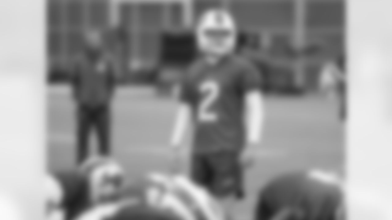Tyler Bass (2). Buffalo Bills Week 11 practice, November 17, 2021. Photo by Bill Wippert