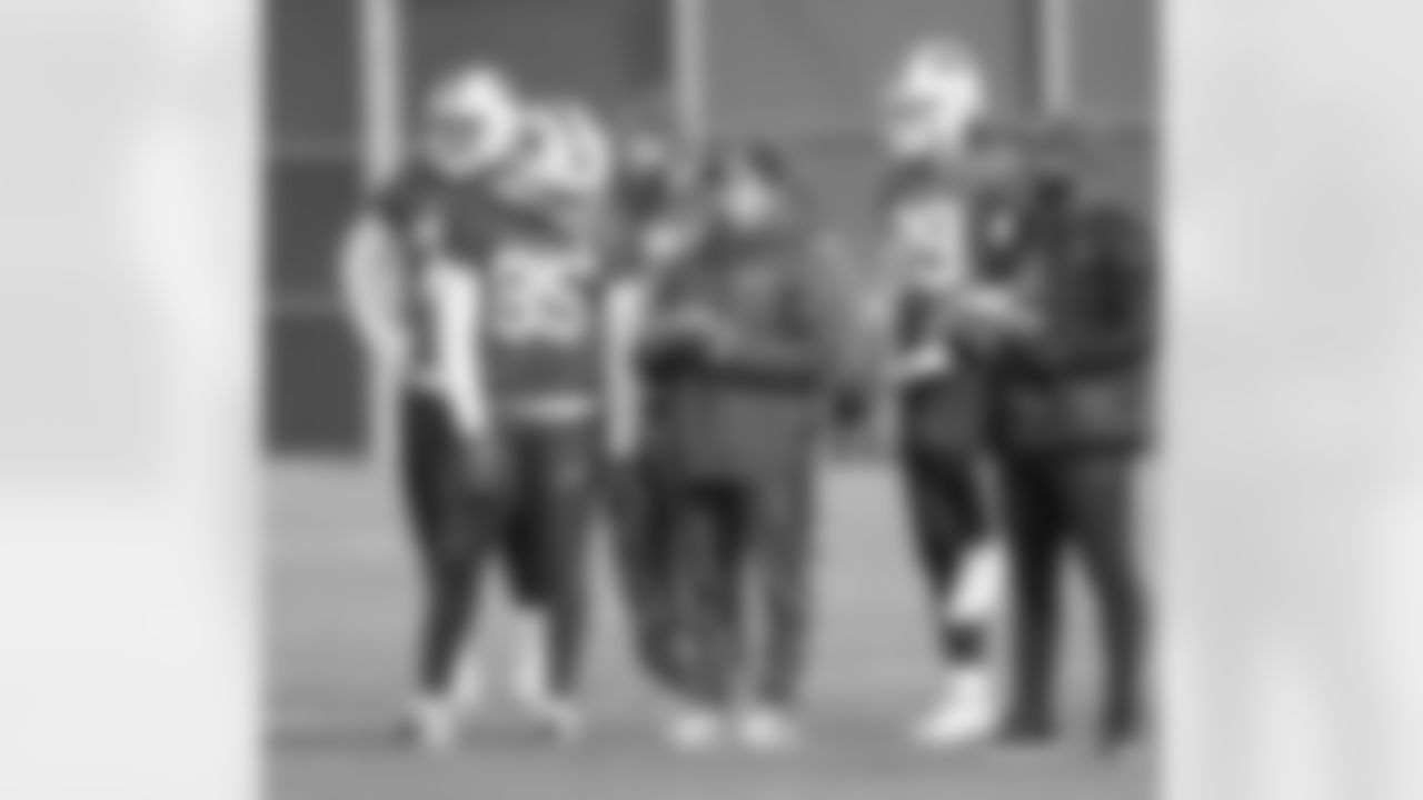 Sophia Lewin. Buffalo Bills Week 13 practice, December 3, 2021. Photo by Bill Wippert