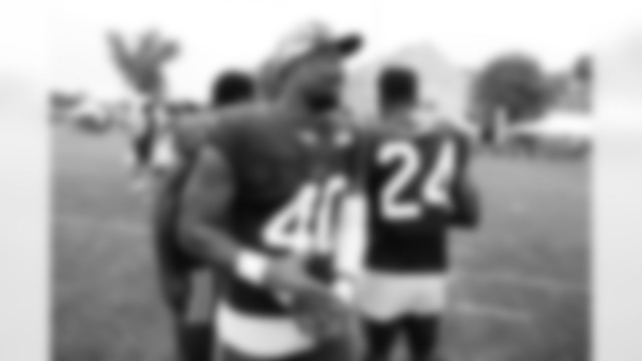 Von Miller (40). Day 10 of Buffalo Bills Training Camp at St. John Fisher, August 8, 2022. Photo by Ben Green