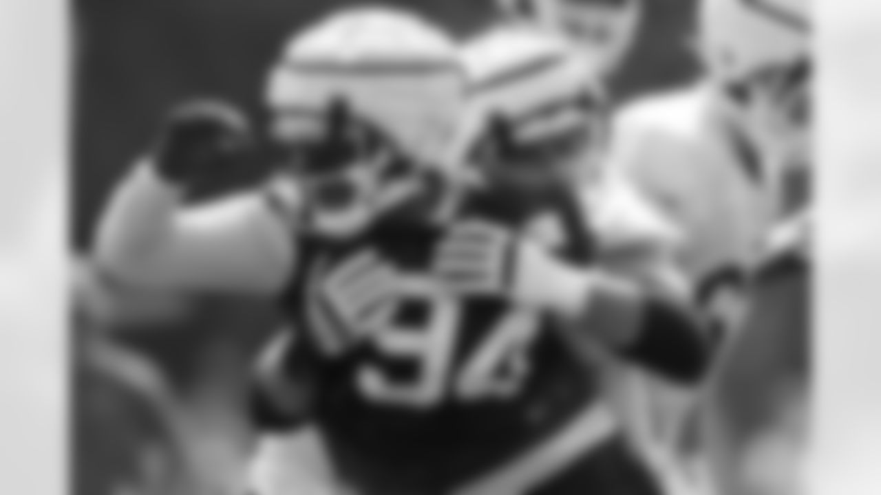 Cortez Broughton (94). Buffalo Bills Training Camp at St. John Fisher University, July 28, 2023.