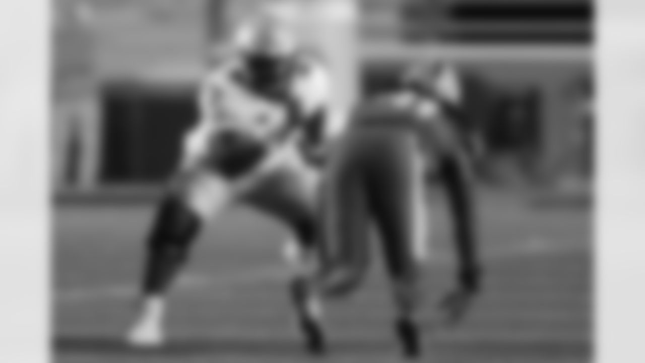 IOL Zion Johnson, Boston College
Johnson is one of my absolute favorite prospects in the entire 2022 NFL Draft. He looks like he was created in a lab to combat Aaron Donald. He's a monster. On the field, Johnson is an athletic freak who has the strength, flexibility, footwork, and range to be one of the best guards (or centers) in the league within his first few seasons. (The Draft Network, Bryan Perez)