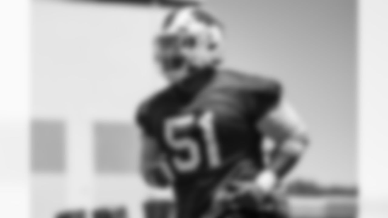 Eli Ankou (51) during Day One of Buffalo Bills Mandatory Minicamp, on June 14, 2022. Photo by Ben Green