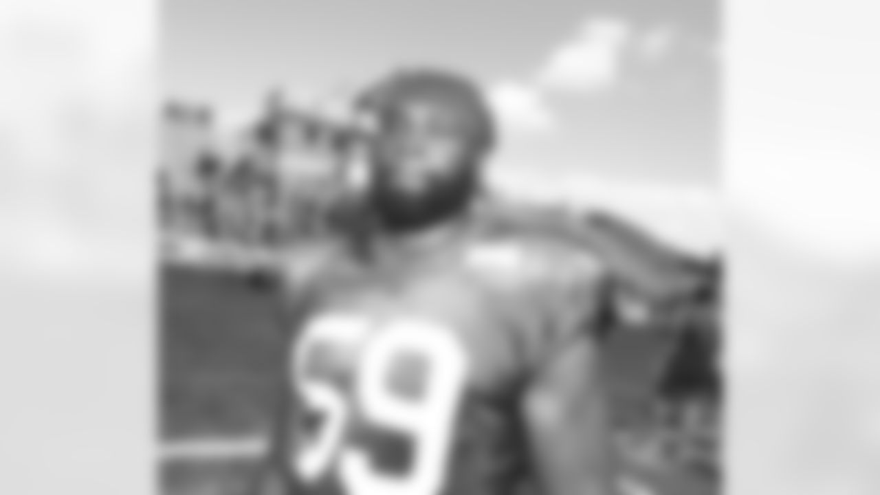 Kingsley Jonathan (59). Day 7 of Buffalo Bills Training Camp at St. John Fisher, August 1, 2022. Photo by Bill Wippert