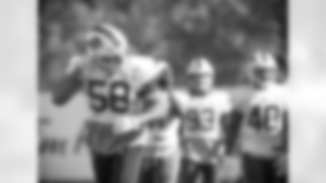 Matt Milano (58). Buffalo Bills Week 6 practice, October 16, 2020.
Photo by Bill Wippert