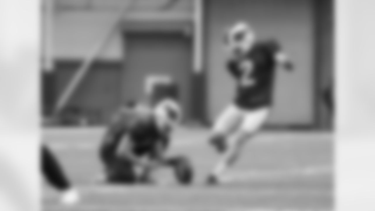 Matt Haack (3), Tyler Bass (2). Buffalo Bills Week 14 practice, December 9, 2021. Photo by James Acton