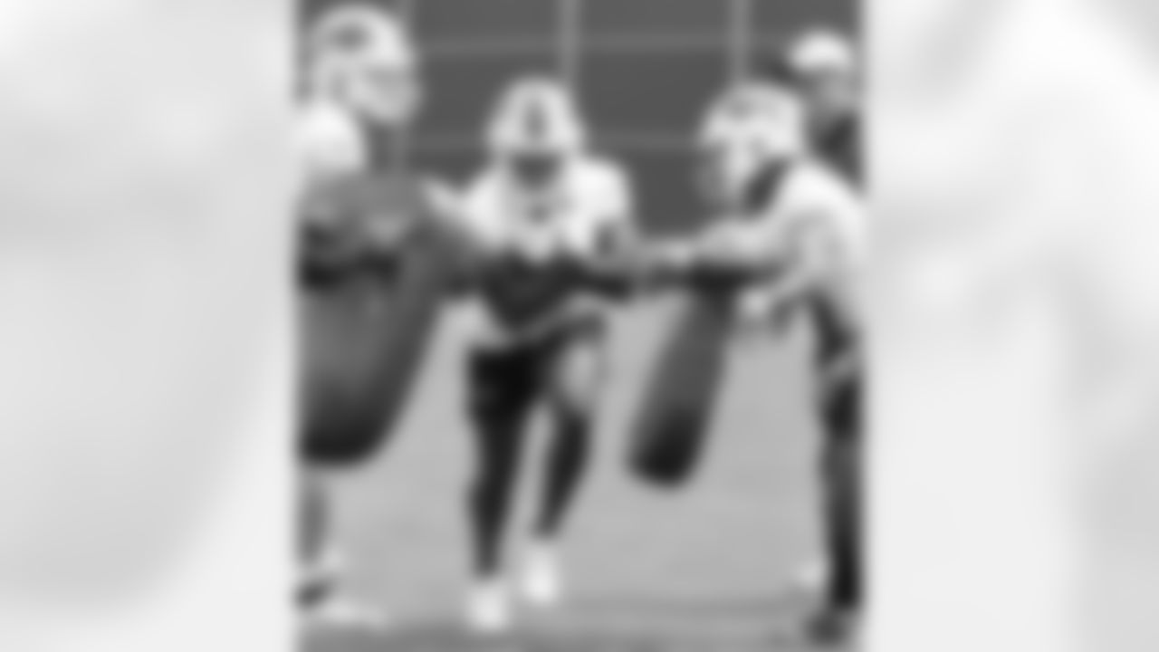 Jordan Mims (35). Buffalo Bills Organized Team Activity, May 23, 2023 at One Bills Drive.