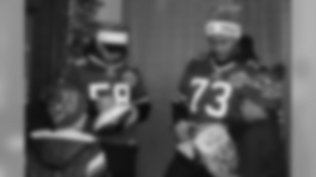 LB Matt Milano (58) and T Dion Dawkins (73)
