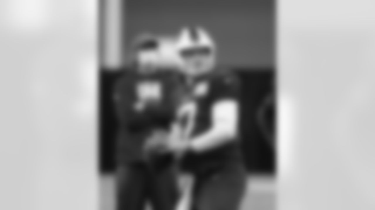Josh Allen (17). Buffalo Bills Week 13 practice, December 2, 2020.
Photo by Bill Wippert
