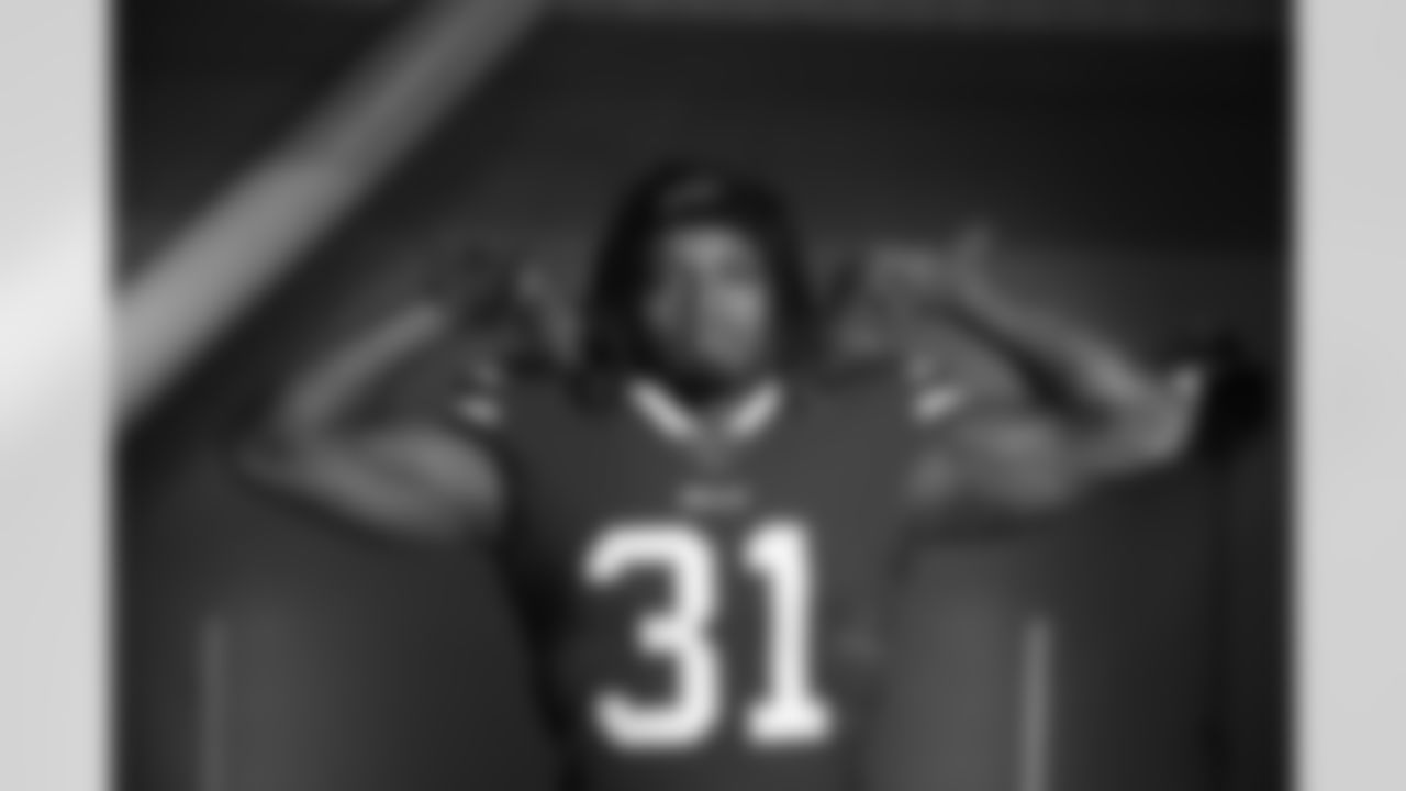 Damar Hamlin. Buffalo Bills Rookie Photoshoots, Highmark Stadium, May 12, 2021.
Photo by Bill Wippert