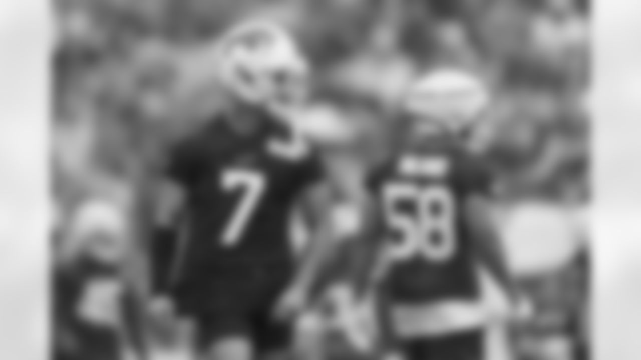 Taron Johnson (7). Buffalo Bills Training Camp at St. John Fisher University, July 27, 2023.