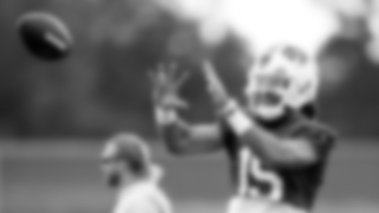 Jake Kumerow (15). Buffalo Bills Week 3 practice, September 23, 2021. Photo by Ben Green